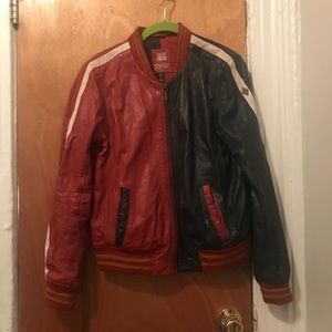 Harley Quinn 100% leather jacket